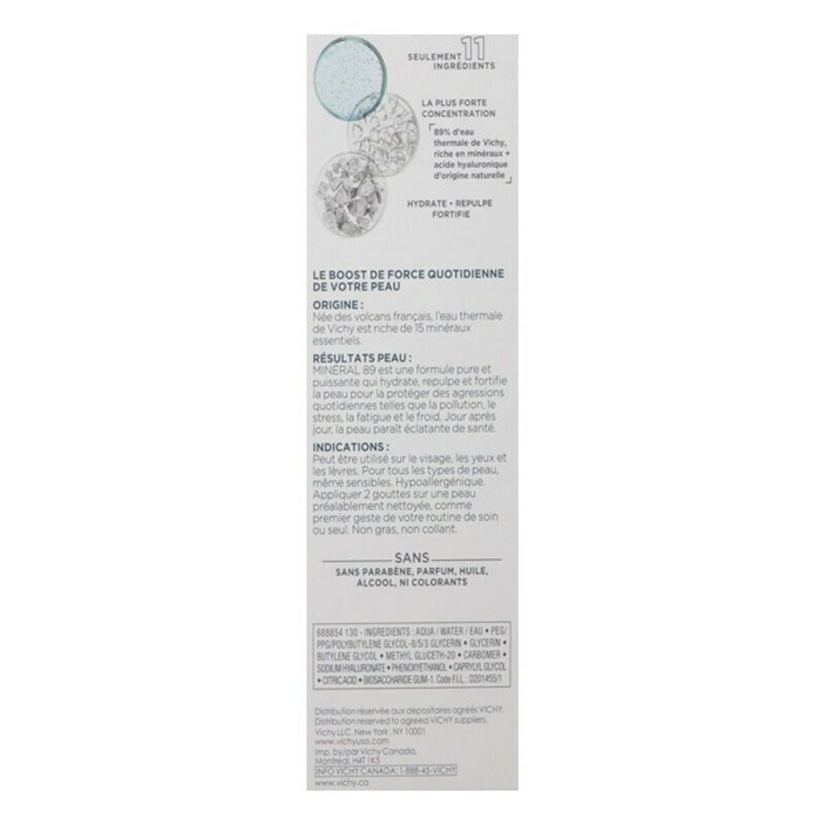 Tratament Facial Hidratant Vichy MINÉRAL 89 75 ml